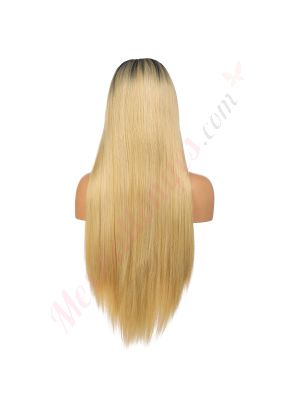 G1904728 - Perruque Longue Cheveux Synthétique Blonde Ombrée [Vente Finale]