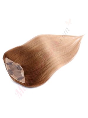 Blond Ombré Volumateur (Topper) Perte De Cheveux Pour La Couronne Complète (Dimensions: 6.5 pouces x 2.25 pouces) Cheveux Remy Hair