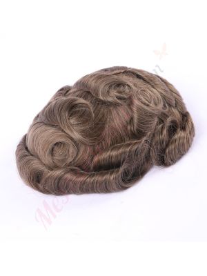 Brun Moyen #18 Prothèse Capillaire Cheveux Humains Remy