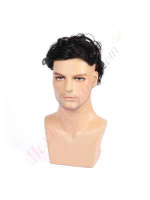 Noir/Brun #1b Prothèse Capillaire Cheveux Humains Remy