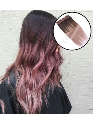 Pastel Ombré Fil Invisible Cheveux Naturels