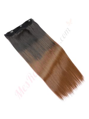 Brun Ombré Fil Invisible Cheveux Synthétiques [VENTE FINALE]