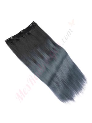 Gris Ombré Fil Invisible Cheveux Synthétiques [VENTE FINALE]