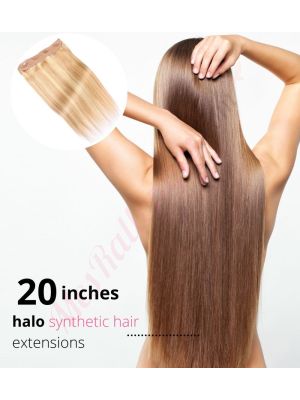 20 Pouces Fil Invisible Cheveux Synthétiques [VENTE FINALE]
