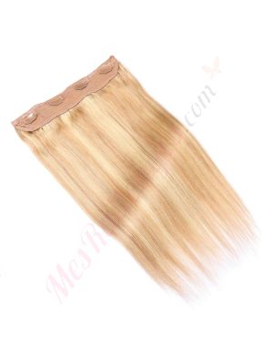 rallonges de cheveux halo 	brun miel & blond cendré #12/24