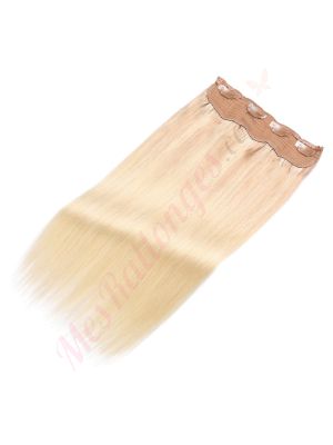 extensions cheveux halo 	ombré blond pâle 