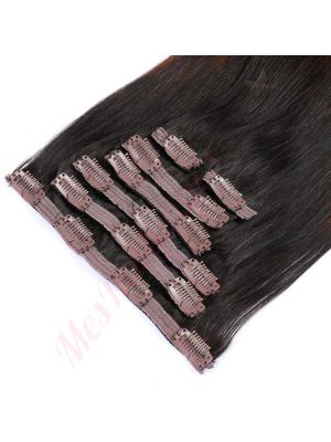 Brun Noisette Ombré À Clips Cheveux Naturels