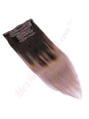 Pastel Ombré À Clips Cheveux Naturels