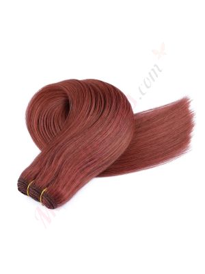 Auburn Foncé #33 Cousues Cheveux Naturels