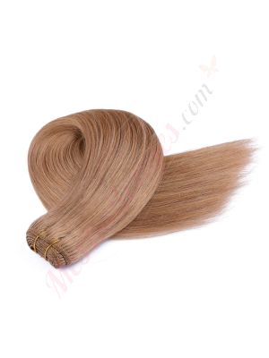 Brun Miel #12 Cousues Cheveux Naturels