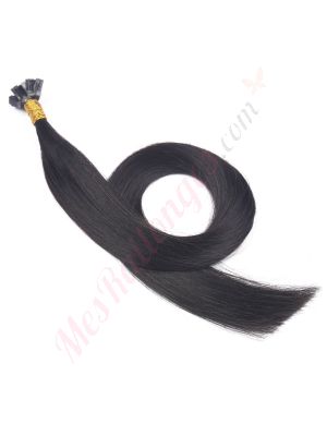 extensions kératines cheveux naturels	Noir Brun #1b