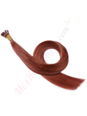 extensions kératines cheveux naturels	Auburn Foncé (#33) 