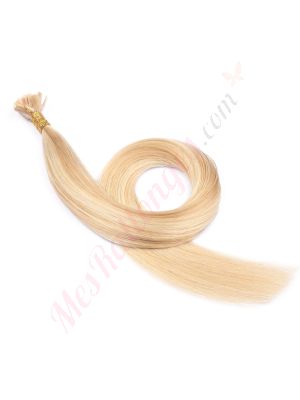 extensions kératines cheveux naturels	Roux Blond / Blond Platine (#27/613) 