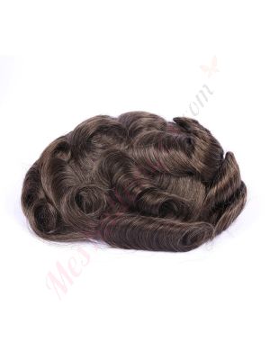 Brun Chocolat Cendré #04ash Prothèse Capillaire Cheveux Humains Remy