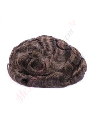 Brun Mocha #3 Prothèse Capillaire Cheveux Humains Remy