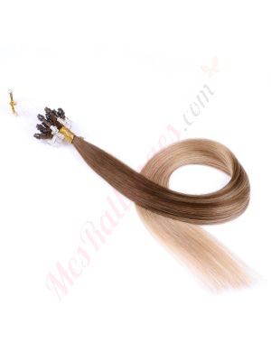 Blond Ombré Micro-Billes Cheveux Naturels