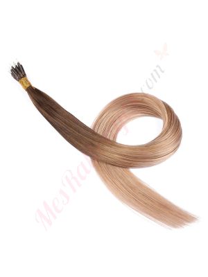 Blond Ombré Nano-Rings Cheveux Naturels