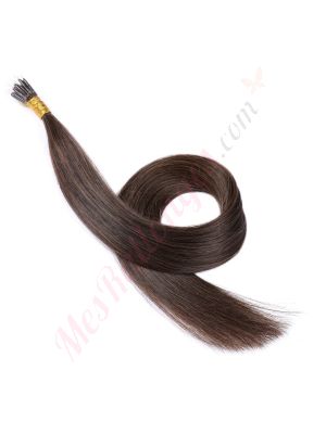 Brun Foncé #2 Nano-Rings Cheveux Remy