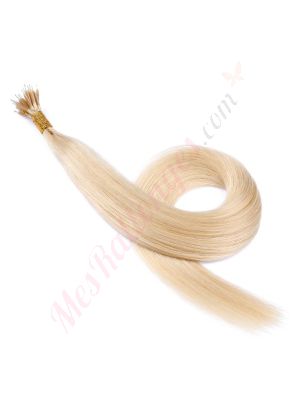 Blond Platine #613 Nano-Rings Cheveux Remy