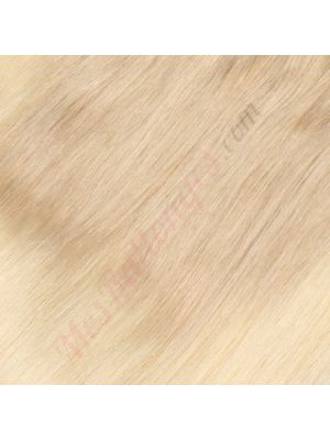 22 pouces Volumateur Couronne Complète de la Tête, Remy Hair Blond Cendré Ombré 90g (PRÉCOMMANDE, EXPÉDITION EN 4 À 6 SEMAINES)