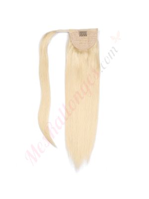 extensions postiches cheveux naturels	Blond platine #613