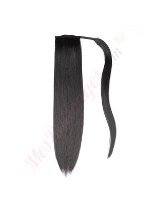 extensions postiches cheveux naturels	Noir brun #1b