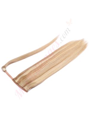 extensions postiches cheveux naturels	Brun miel blond cendre #12-24
