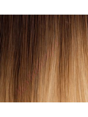10 pouces Volumateur Avec Toupet Couverture Complète, Cheveux Naturels Remy Brun Foncé à Blond Clair Mélangé #R4T5 10 80g