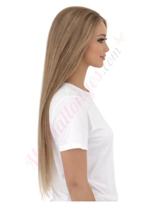 Imogen Brun Beige Miel Perruques En Cheveux Naturels Remy # 6T/6/618 (PRÉCOMMANDE, EXPÉDITION EN 4 À 6 SEMAINES)