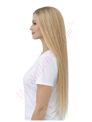Freya Blond Champagne Perruques En Cheveux Naturels Remy # 4T12/613 (PRÉCOMMANDE, EXPÉDITION EN 4 À 6 SEMAINES)