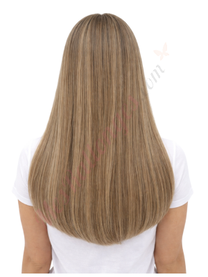 Cleo Blond beige froid avec dimension naturelle Perruques En Cheveux Naturels Remy # JW24 (PRÉCOMMANDE, EXPÉDITION EN 4 À 6 SEMAINES)