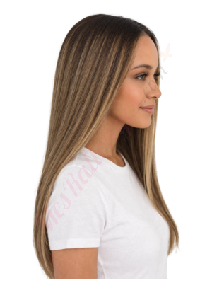 Fern Balayage Mocha Fondant Perruques En Cheveux Naturels Remy # FT4# (PRÉCOMMANDE, EXPÉDITION EN 4 À 6 SEMAINES)