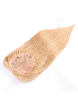 Roux Blond #27  Volumateur (Topper) Perte De Cheveux Sur La Couronne (Dimensions: 5 pouces x 4 pouces) Cheveux Remy Hair