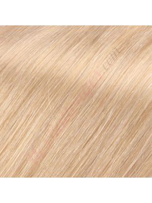 28 pouces Bandes Adhésives Cheveux Naturels Blond Cendré 60g 