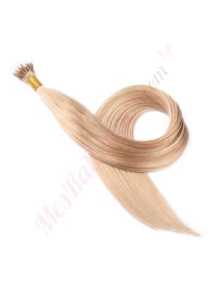Blond Cendré Nano-Rings Cheveux Naturels