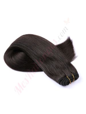 extensions cousues cheveux naturels	Noir / Brun (#1b)	remy hair