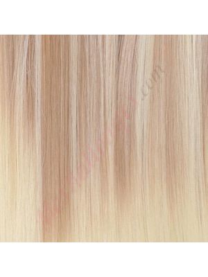 16 pouces Fil Invisible Cheveux Synthétiques Ombré Blond Pâle 135g [VENTE FINALE]