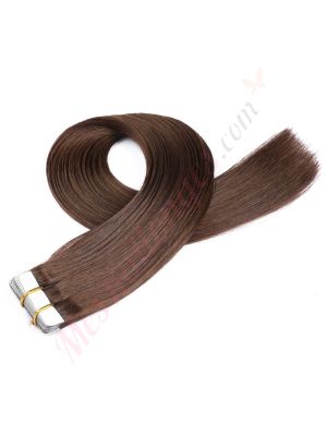 Brun Foncé #2 Bandes Adhésives Cheveux Remy