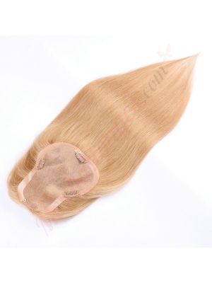Roux Blond #27  Volumateur (Topper) Perte De Cheveux Sur La Séparation De Cheveux Large Couverture (Dimensions: 3 pouces - 5.75 pouces x 5 pouces) Cheveux Remy Hair