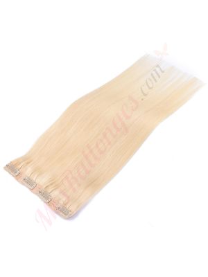 Blond #60 Bandes Volumatrices À Clips - Cheveux Humains Naturels