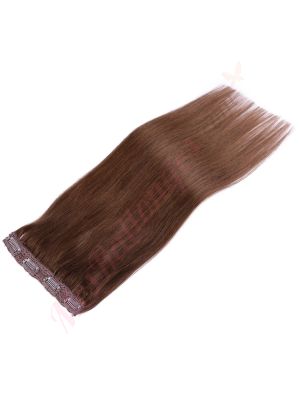 Brun #4 Bandes Volumatrices À Clips - Cheveux Humains Naturels