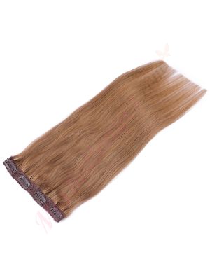 Brun Pâle #8 Bandes Volumatrices À Clips - Cheveux Humains Naturels