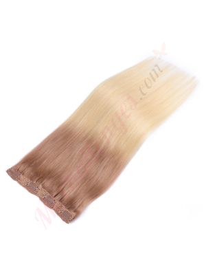 Blond Cendré Ombré Bandes Volumatrices À Clips - Cheveux Humains Naturels