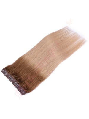 Blond Ombré Bandes Volumatrices À Clips - Cheveux Humains Naturels