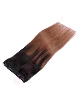 Brun Noisette Ombré Bandes Volumatrices À Clips - Cheveux Humains Naturels