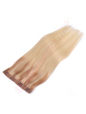 Blond Pâle Ombré Bandes Volumatrices À Clips - Cheveux Humains Naturels