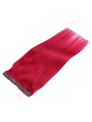 Rouge Bandes Volumatrices À Clips - Cheveux Humains Naturels