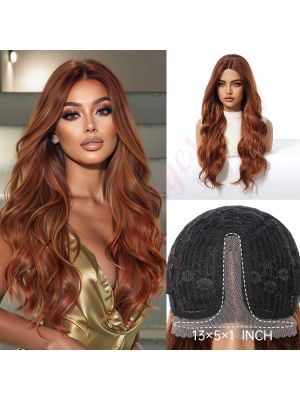 WG1001-3 Auburn Cuivré Perruque Synthétique Bouclée Styles Tendance [VENTE FINALE]