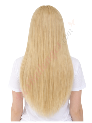 Sloane Blond décoloré Perruques En Cheveux Naturels Remy # 613 (PRÉCOMMANDE, EXPÉDITION EN 4 À 6 SEMAINES)