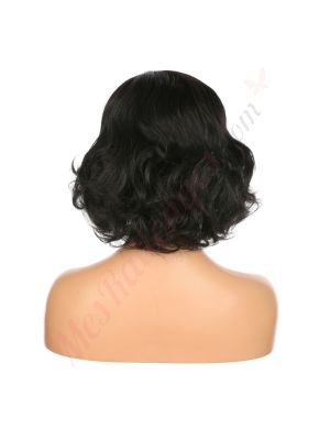 DM1707477-v4 - Perruque Courte Cheveux Synthétique Noire  [VENTE FINALE]
